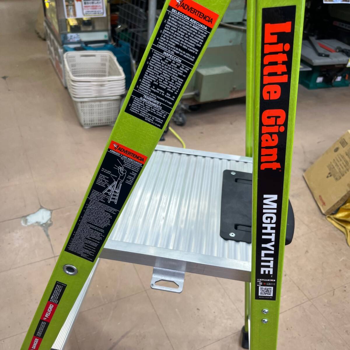 [ beautiful goods / shop front receipt limitation ] Little Giant mighty - light 2.0 7FRP on .. attaching stepladder number of steps 3 LG-15405[ cheap exhibition!]