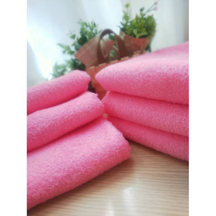 ［泉州タオル］ 高級綿糸ピンクフェイスタオルセット6枚組　タオル新品　送料込み