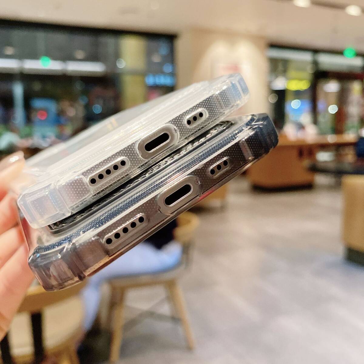 iphoneXRケース カーバー TPU 可愛　お洒落　韓国　　軽量 ケース 耐衝撃 透明　白2_画像2