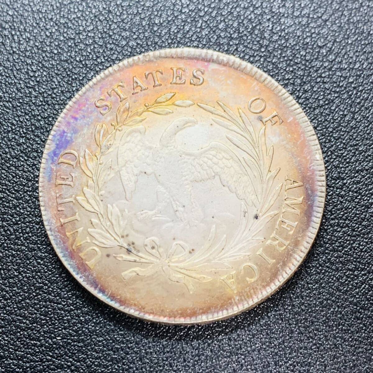 銀貨　古銭　アメリカ　1798年　自由の女神　リバティ　星の数・13　イーグル　1ドル　大型　コイン　硬貨_画像2