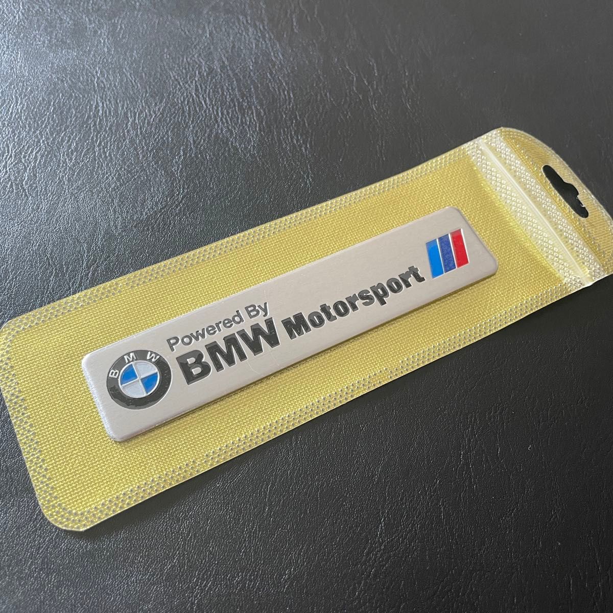 BMW motor sport エンブレムステッカー　ドイツ　bmwエンブレム　外装 Mスポーツ アルミ製ステッカー MSport