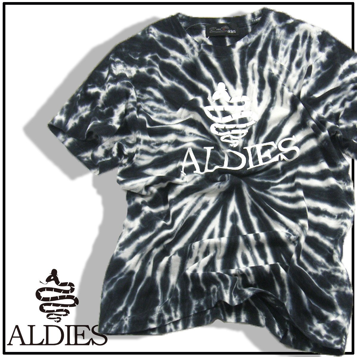 新品 ALDIES 【タイダイ柄】 半袖 Tシャツ M アールディーズ 綿 コットン ★352368 海 川 山 アウトドア キャンプ フェス ユニセックス_画像1