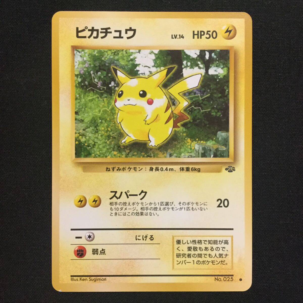 Pikachu Pokemon Jungle Pokemon Card_画像1