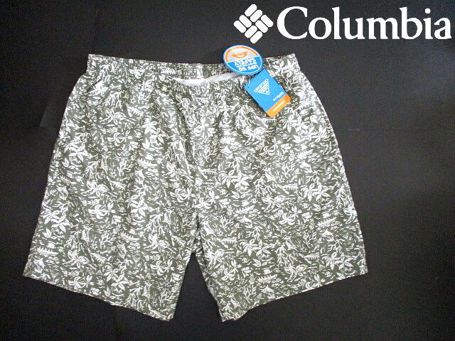 新品■ 即決　安い！ コロンビア　Columbia　ビーチショーツ/サーフショーツ/ショートパンツ　水着 トロピカル柄 花柄　XLサイズ　バギーズ_画像1