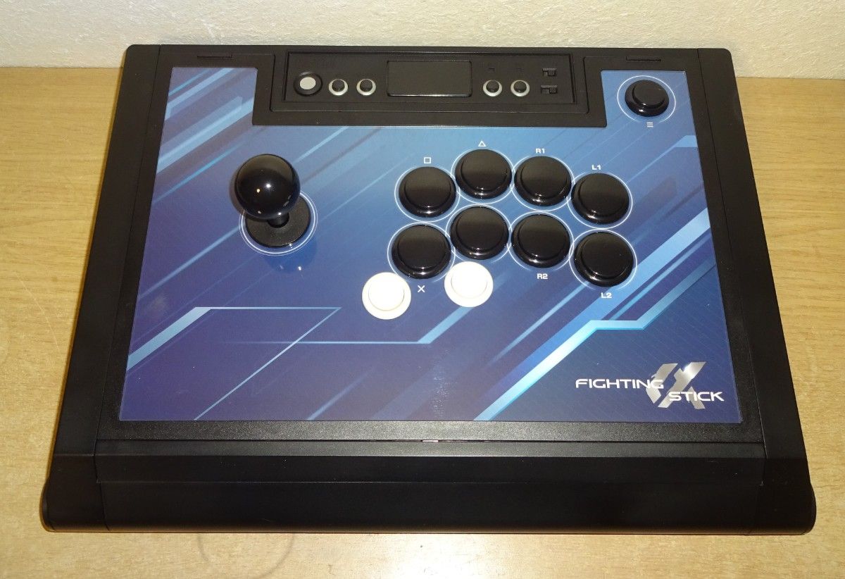HORI ファイティングスティックα 改 ボタン2個増設 PS5純正コントローラー基板使用ワイヤレス可 美品