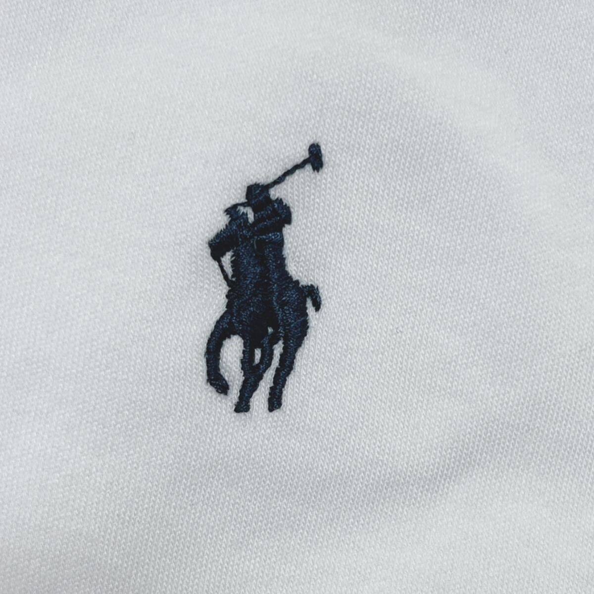 POLO RALPH LAUREN ポロ ラルフ ローレン 半袖ポロシャツ ホワイト ポニーロゴ サイズXL の画像4