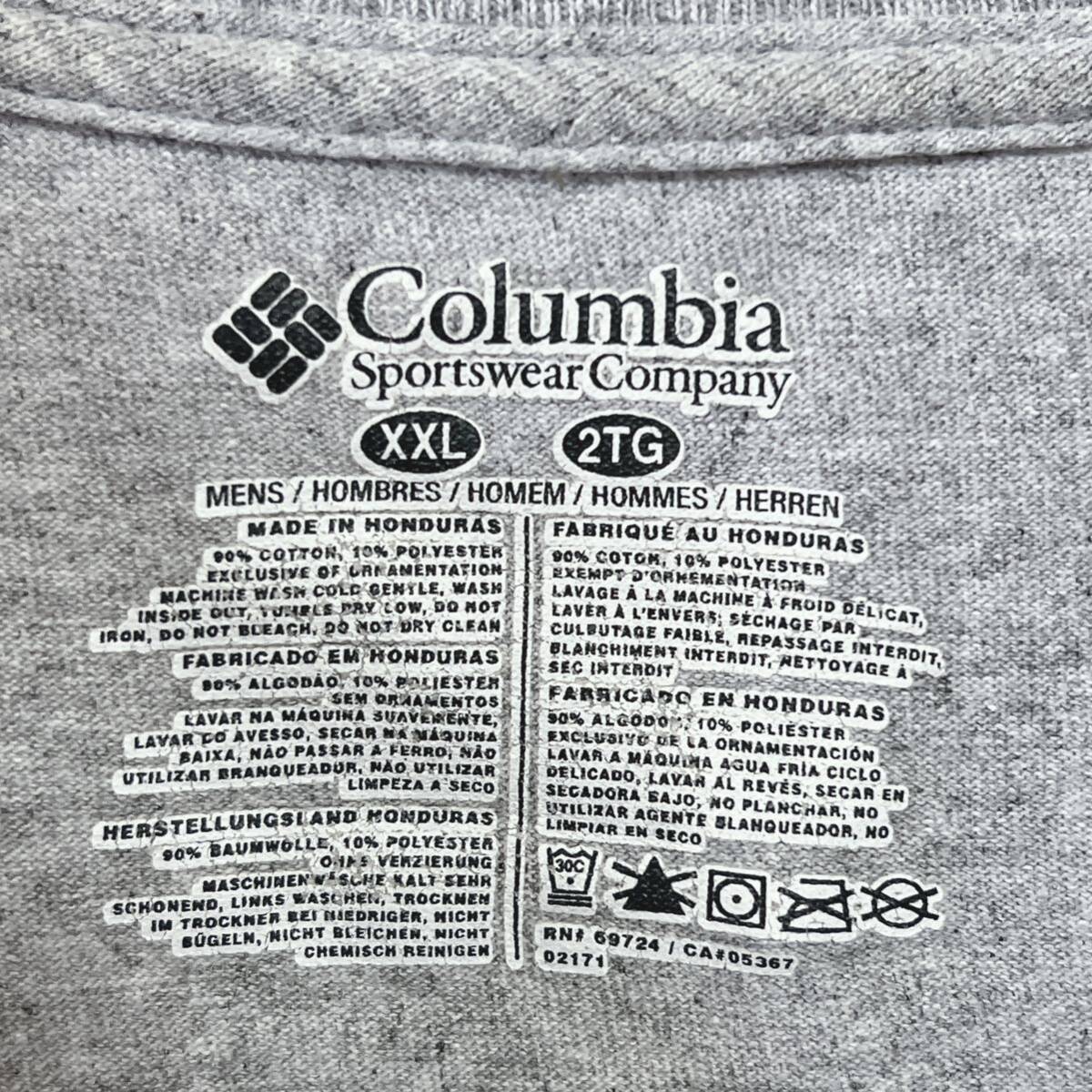 Columbiaコロンビア　半袖Tシャツ 水辺　サンセット　プリントTシャツ　ビッグサイズXXL 大きめ　オーバーサイズ_画像4