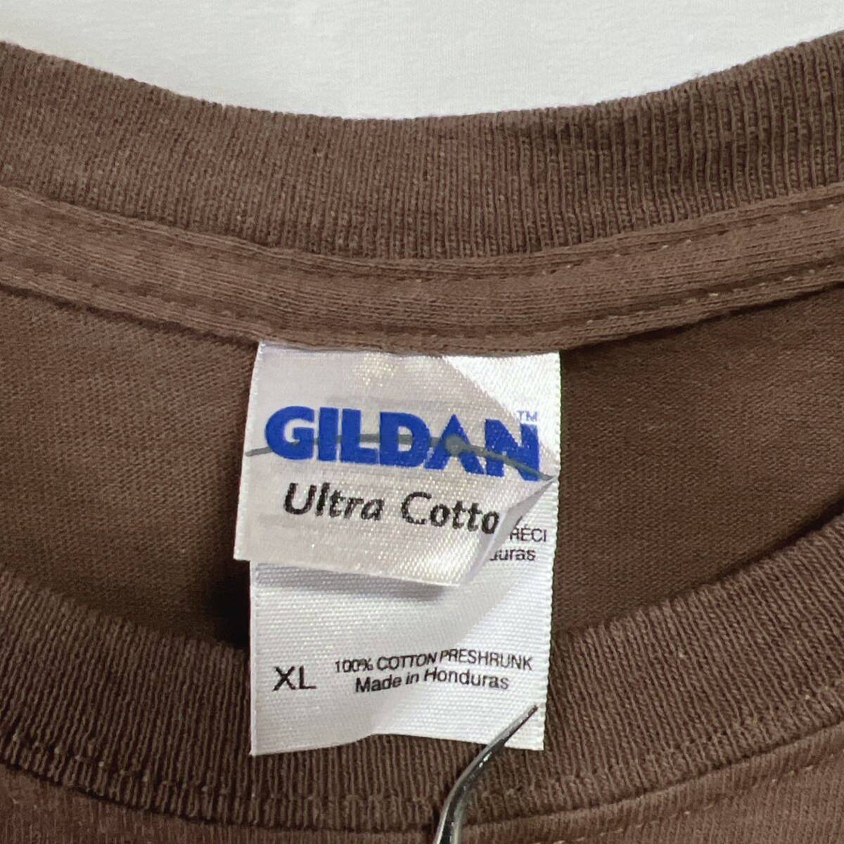 GILDAN ギルダン　半袖Tシャツ ビッグプリントTシャツ ビール　企業物　サイズXL_画像4