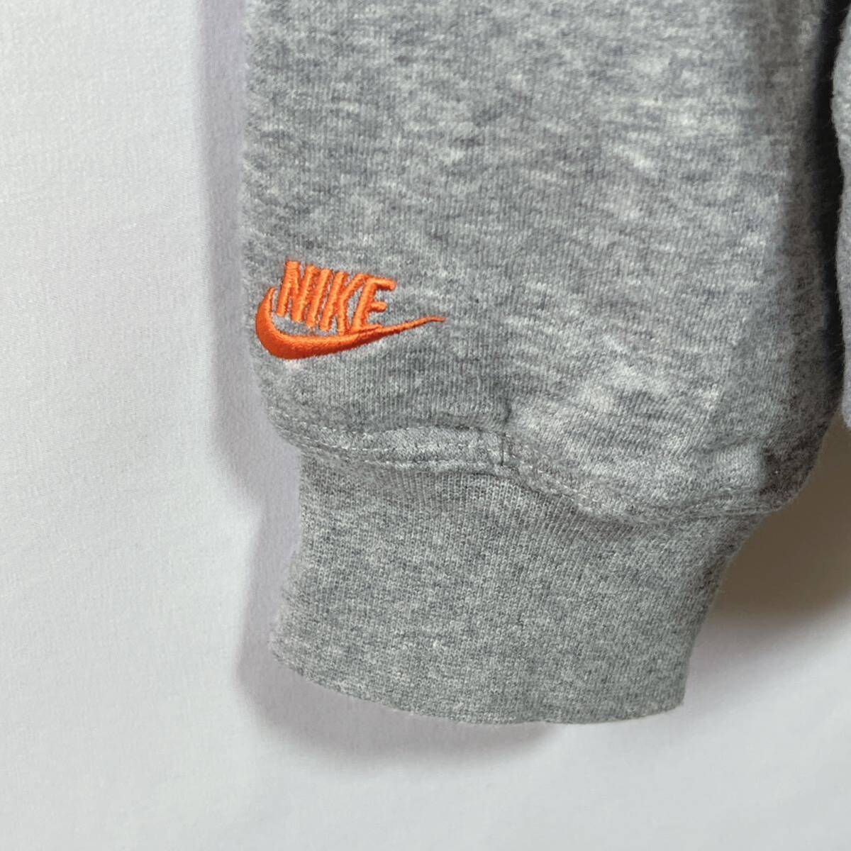 NIKEナイキ　スウェットパーカー プルオーバー カレッジチームロゴ　スウッシュロゴ刺繍　サイズM_画像4