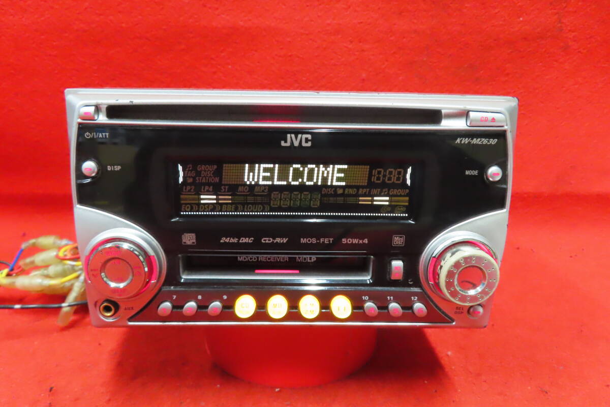 *CS888* гарантия работы есть / JVC KW-MZ630 CD MD плеер Car Audio передний AUX 2DIN