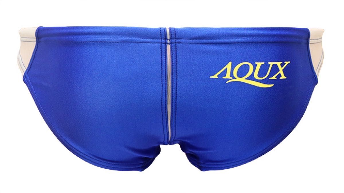 【即完売！1番人気色！新デザイン！】AQUX 競パン 水着 スイムウェア スイムビキニ 青 XLサイズ