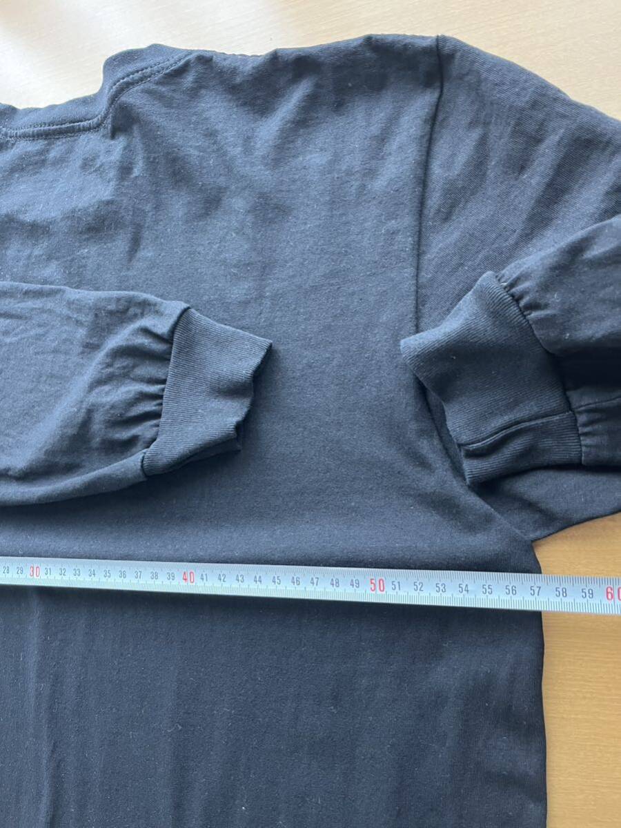 USA製 patagonia 長袖Tシャツ 袖ロゴ パタゴニア Lsize black ロンT_画像7