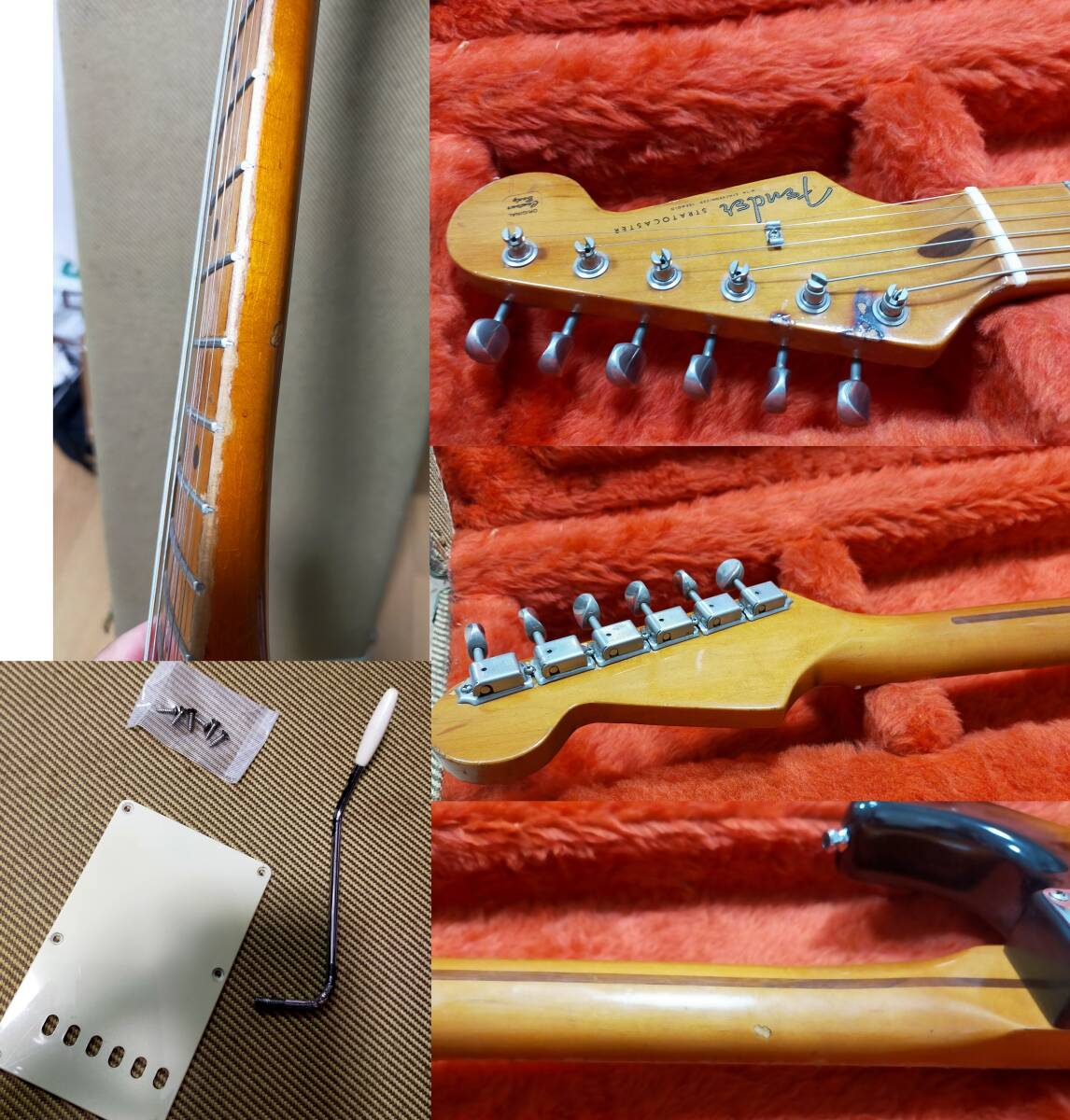【１円スタート】Fender USA American Vintage Stratocaster 1990年製 ツイードケース付き