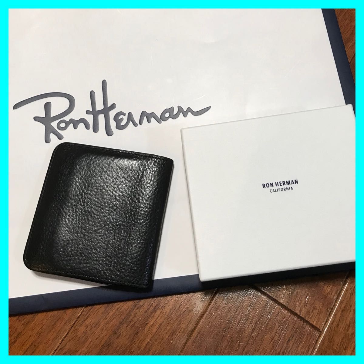 完売品 RonHerman ロンハーマン レザー 二つ折りウォレット 財布 完売品 RonHerman ロンハーマン レザー 二つ折りウォレット 財布