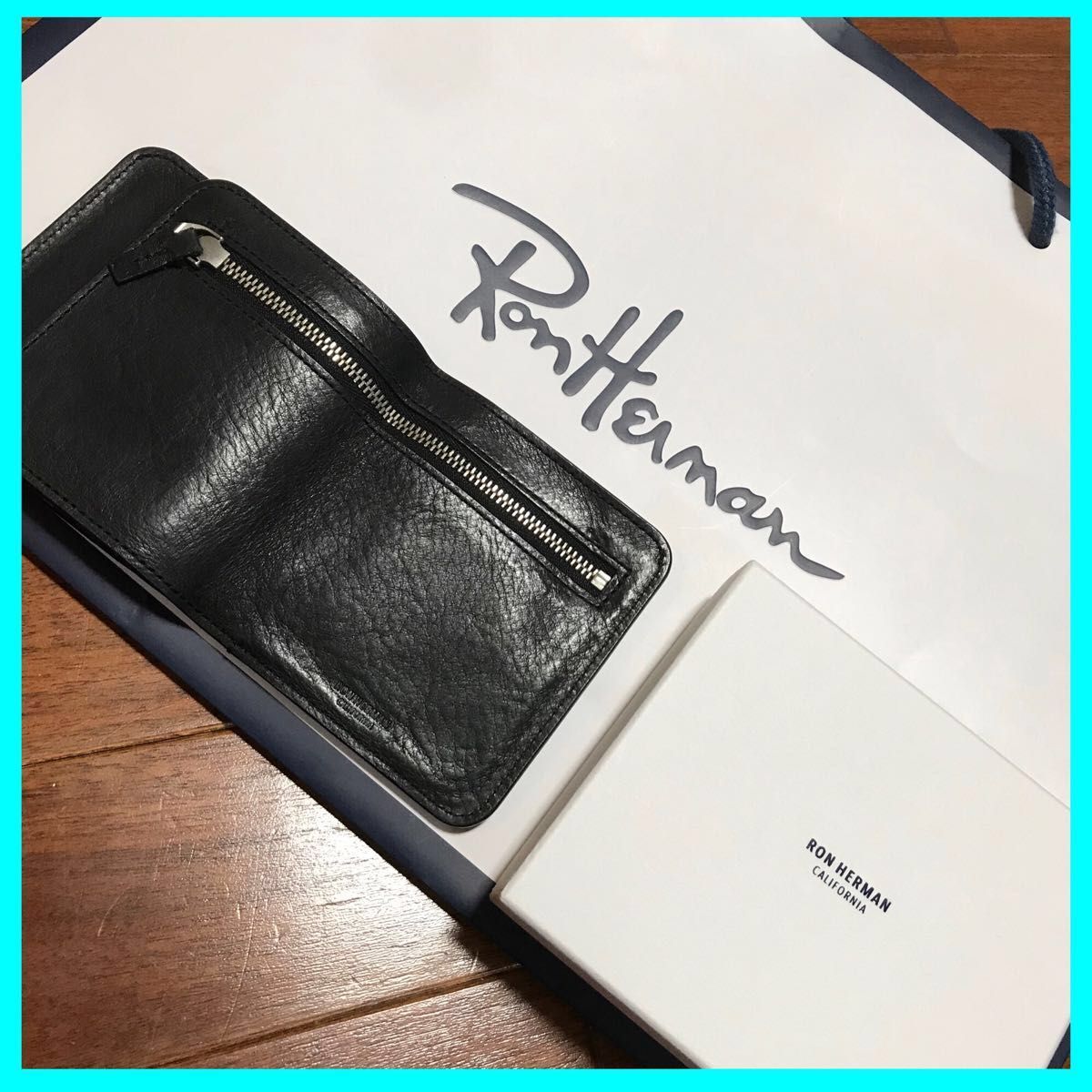 完売品 RonHerman ロンハーマン レザー 二つ折りウォレット 財布 完売品 RonHerman ロンハーマン レザー 二つ折りウォレット 財布