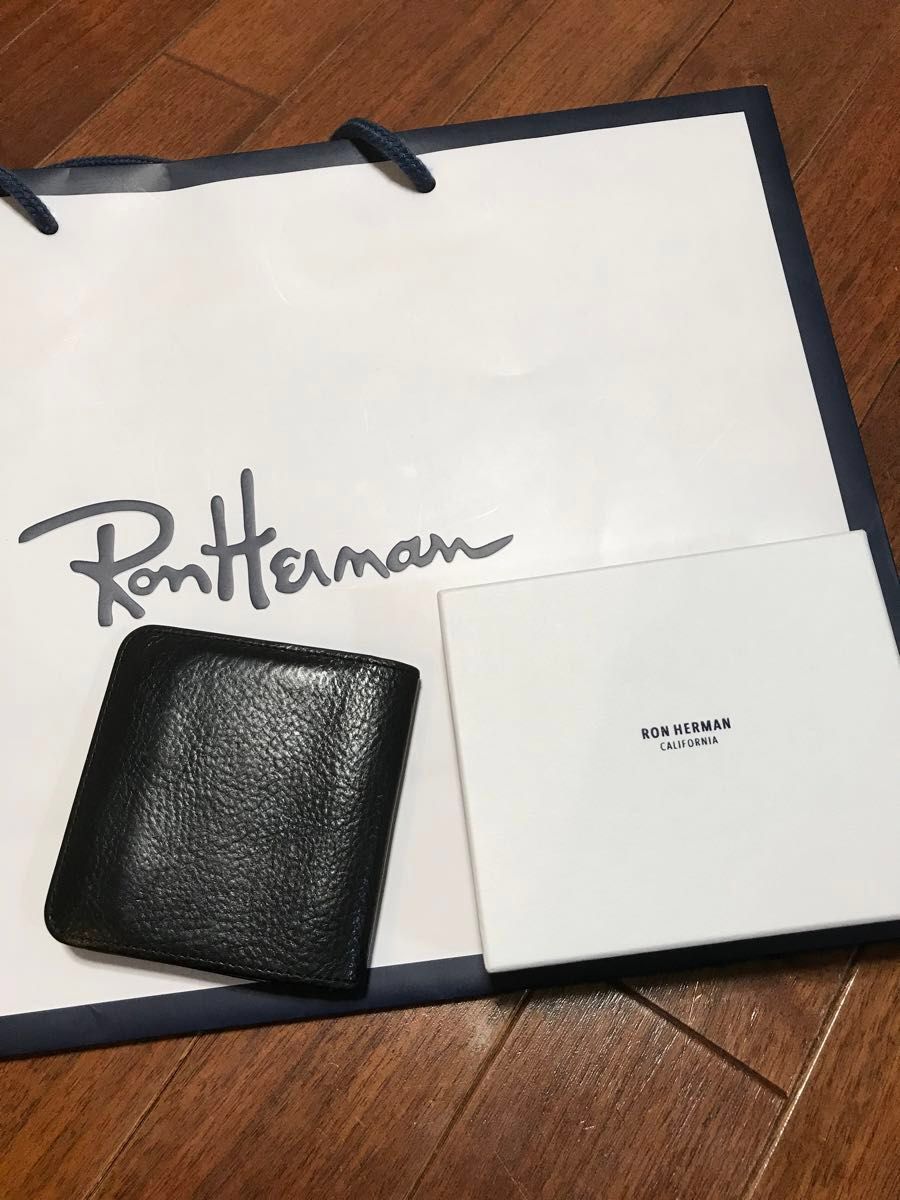 完売品 RonHerman ロンハーマン レザー 二つ折りウォレット 財布 完売品 RonHerman ロンハーマン レザー 二つ折りウォレット 財布