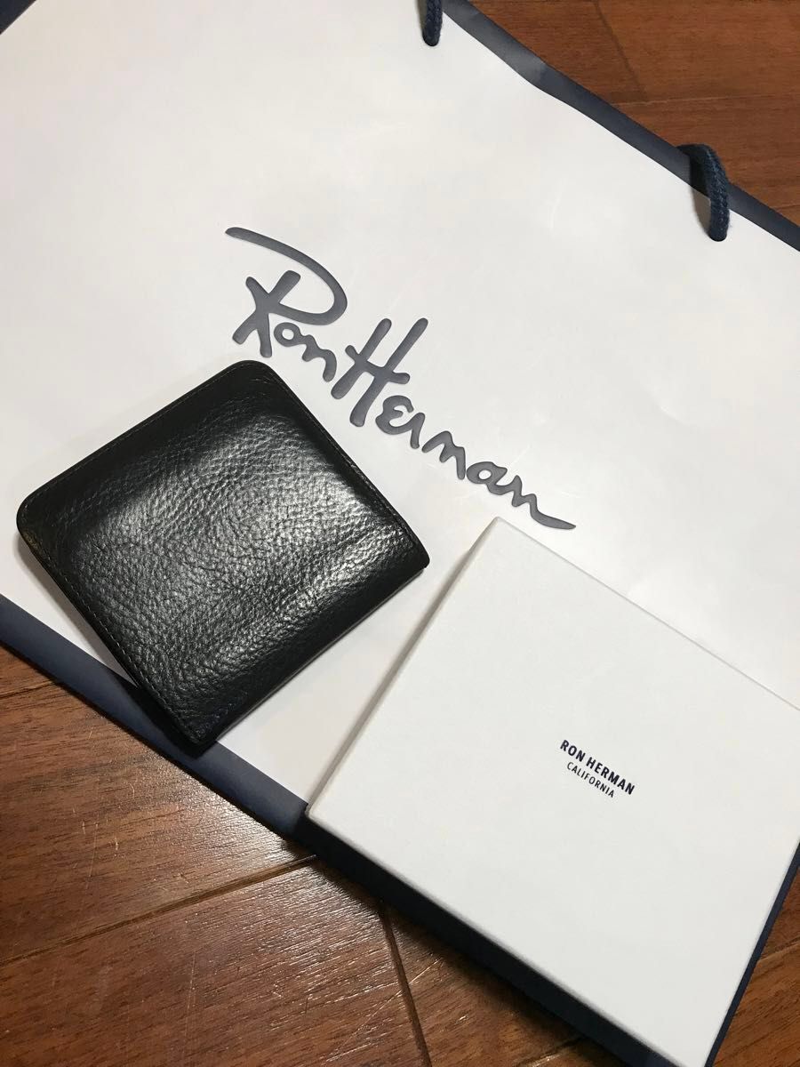 完売品 RonHerman ロンハーマン レザー 二つ折りウォレット 財布 完売品 RonHerman ロンハーマン レザー 二つ折りウォレット 財布