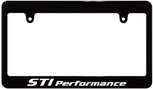 【新品・即決】ブラック ナンバーフレーム SUBARU スバル STI Performance 汎用 USDM_画像1