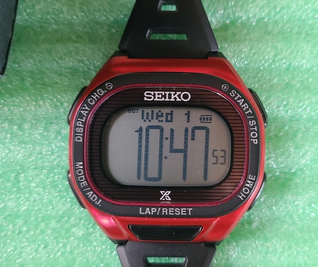 【極美品】 SEIKO セイコー PROSPEX プロスペックス スーパーランナーズ 腕時計 ソーラー 電波時計 デジタル 多機能 マラソン スポーツ_画像3