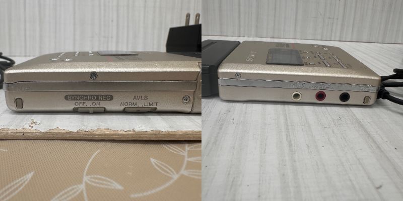 【#7688 SONY MD WALKMAN MZ-R55 通電〇 動作未確認 現状品 ジャンク品 中古品】_画像9