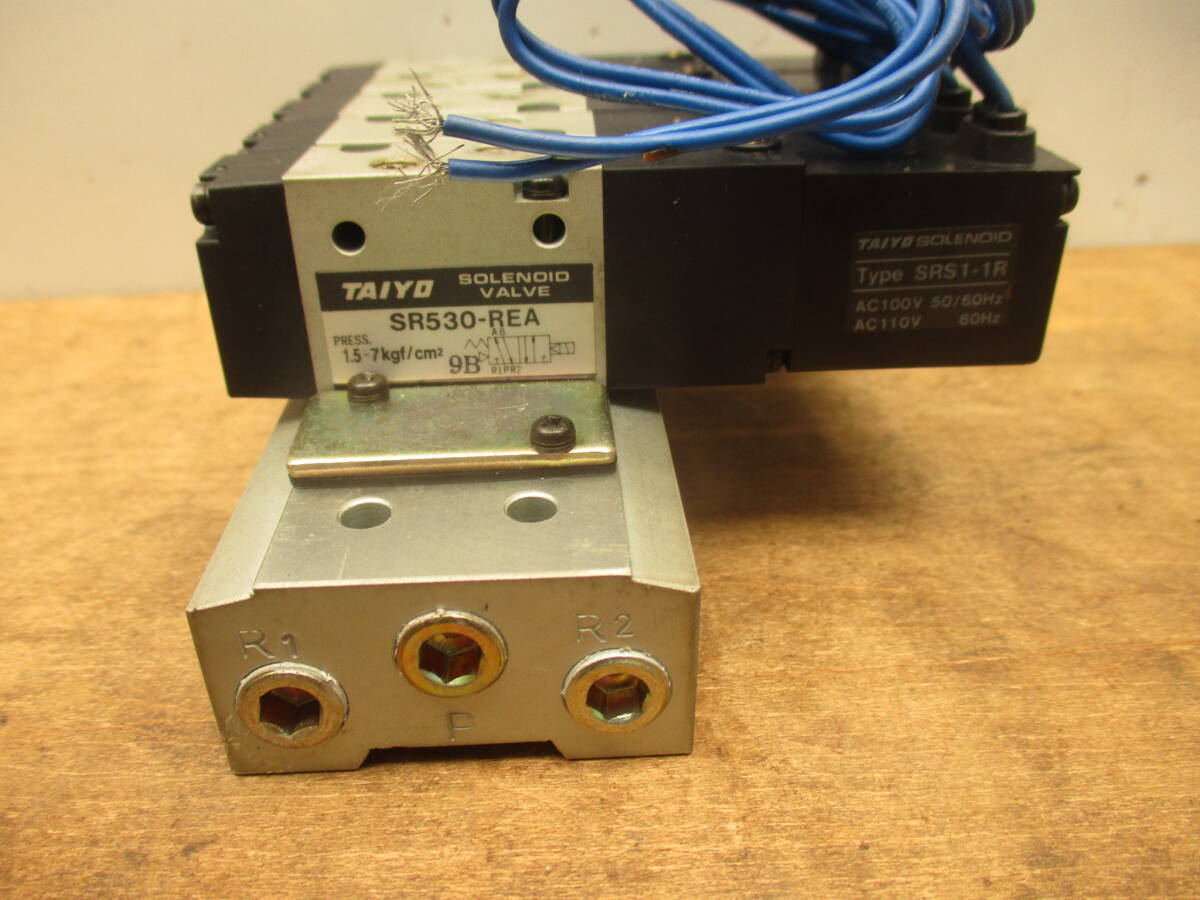 TAIYO 電磁弁 ソレノイドバルブ SR532-REA SRS1-1R 100V #3 TAIYO 電磁弁 ソレノイドバルブ SR532-REA SRS1-1R 100V #3