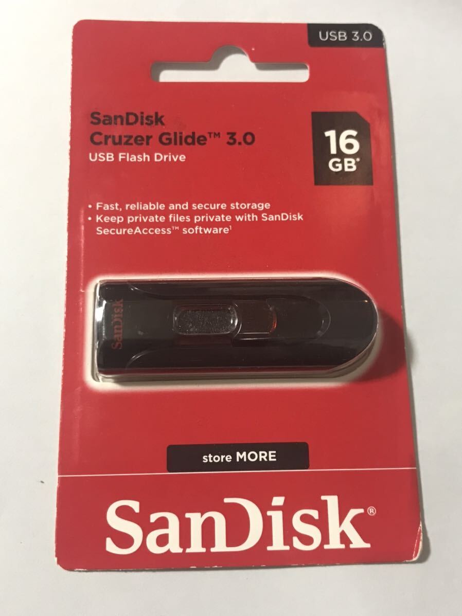 SanDisk サンディスク 16GB USBフラッシュメモリ Cruzer Glide USB3.0対応 