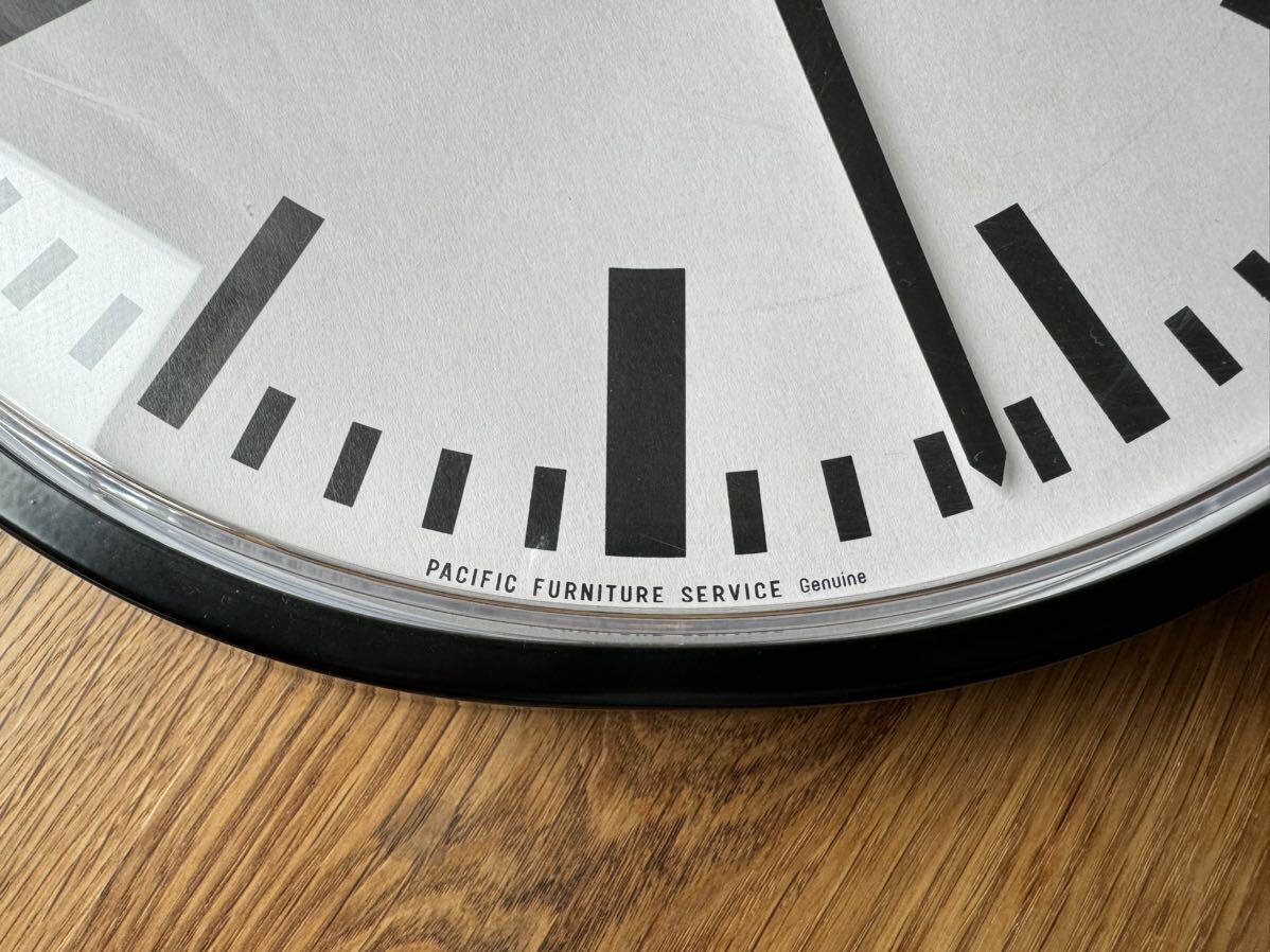 PACIFIC FURNTURE SERVICE×E.A.COMBS WALL CLOCK, Bar (S) φ315 BLACK P.F.S. パシフィックファニチャー サービス_画像4