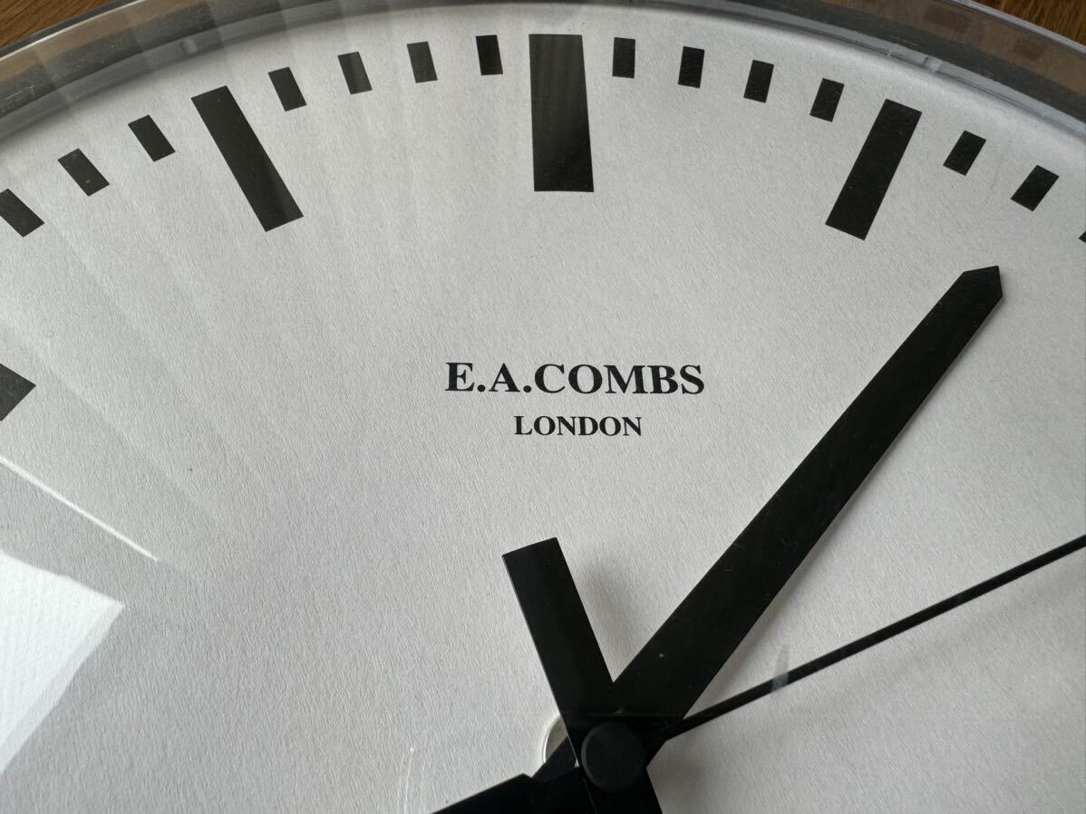 PACIFIC FURNTURE SERVICE×E.A.COMBS WALL CLOCK, Bar (S) φ315 BLACK P.F.S. Pacific фурнитура сервис 