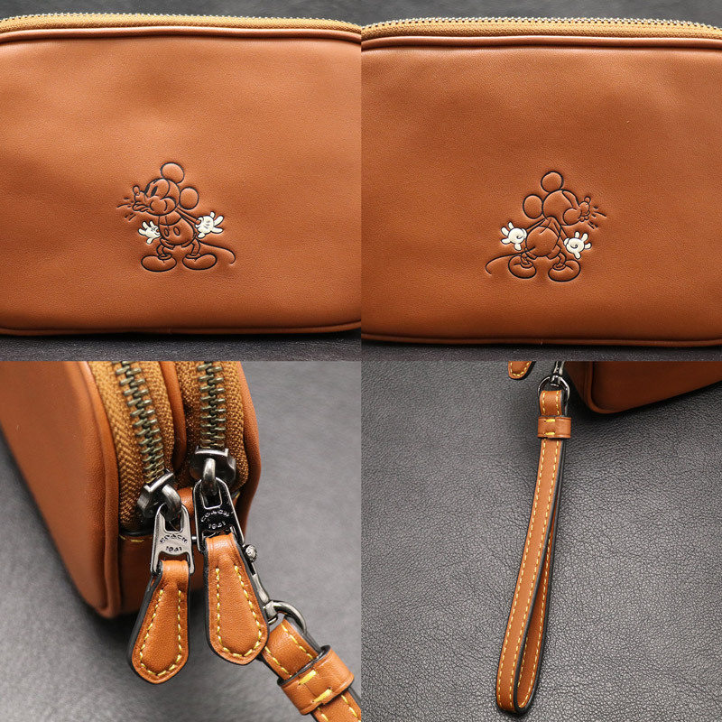 ★ 【中古】 コーチ × ディズニー 66150 【COACH × DISNEY】 ミッキー クロスボディ クラッチ グラブタン 2WAY ショルダーバッグ_画像8