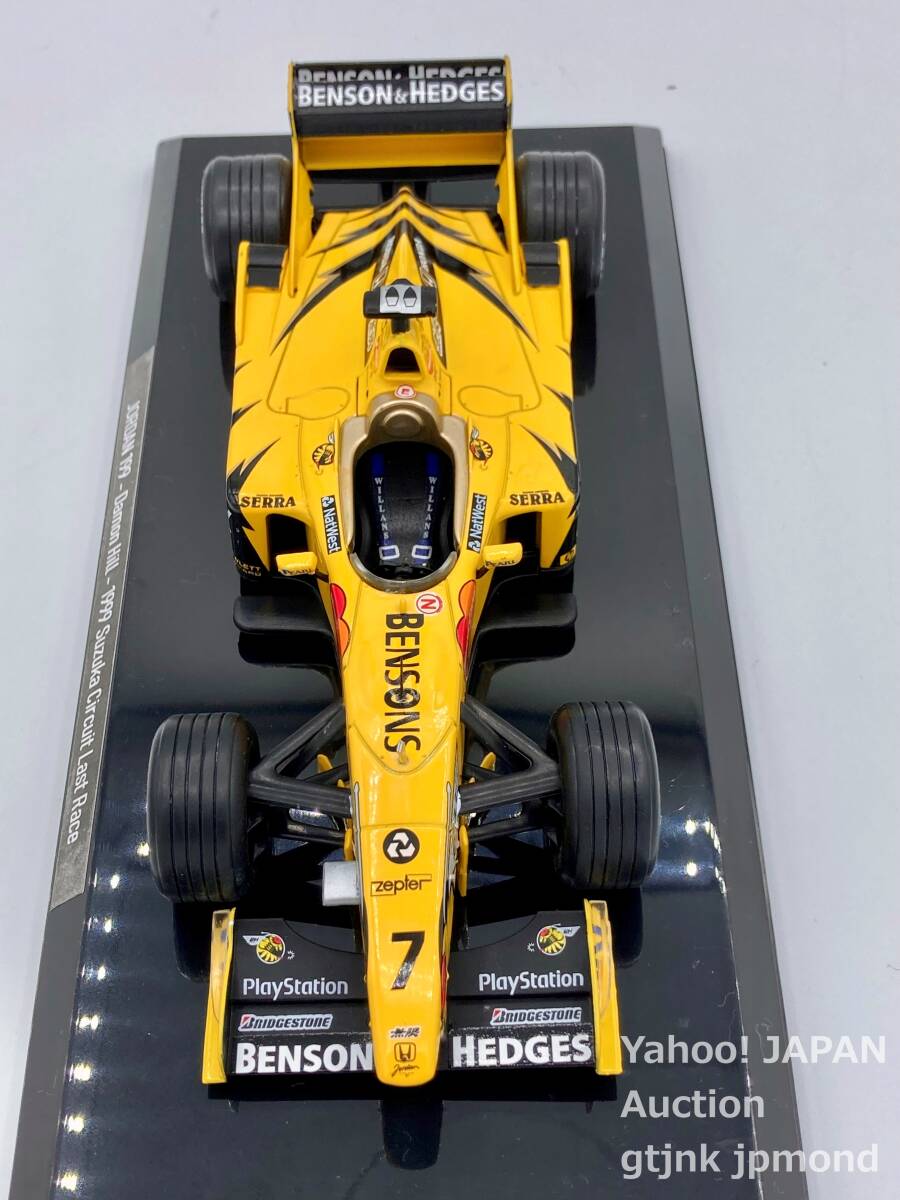 Premium Collectibles 1/24 ジョーダン 無限ホンダ 199 #7 D.ヒル加工 JORDAN ビッグスケール F1 コレクション デアゴスティーニの画像5