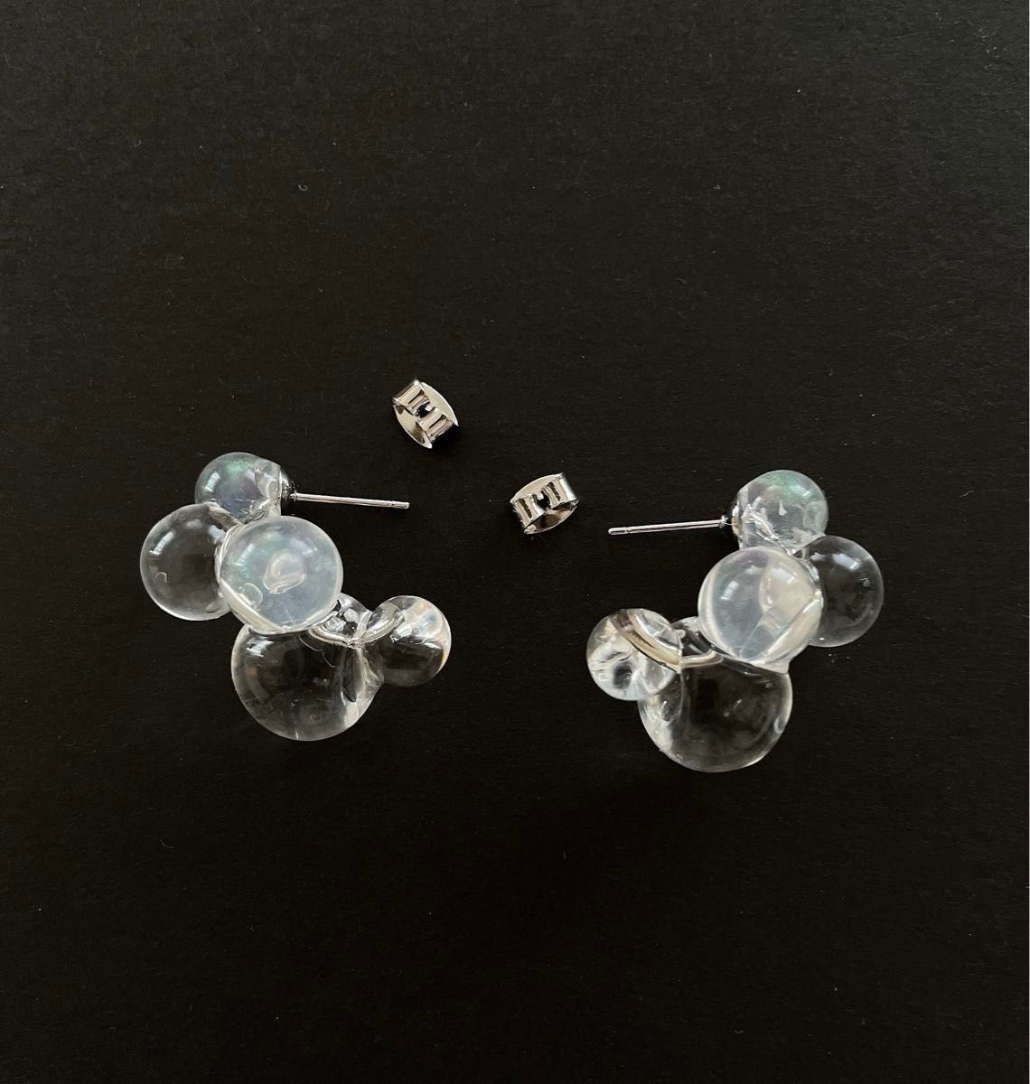 【No.143】 foam ball earrings    泡玉ピアス　ハンドメイド