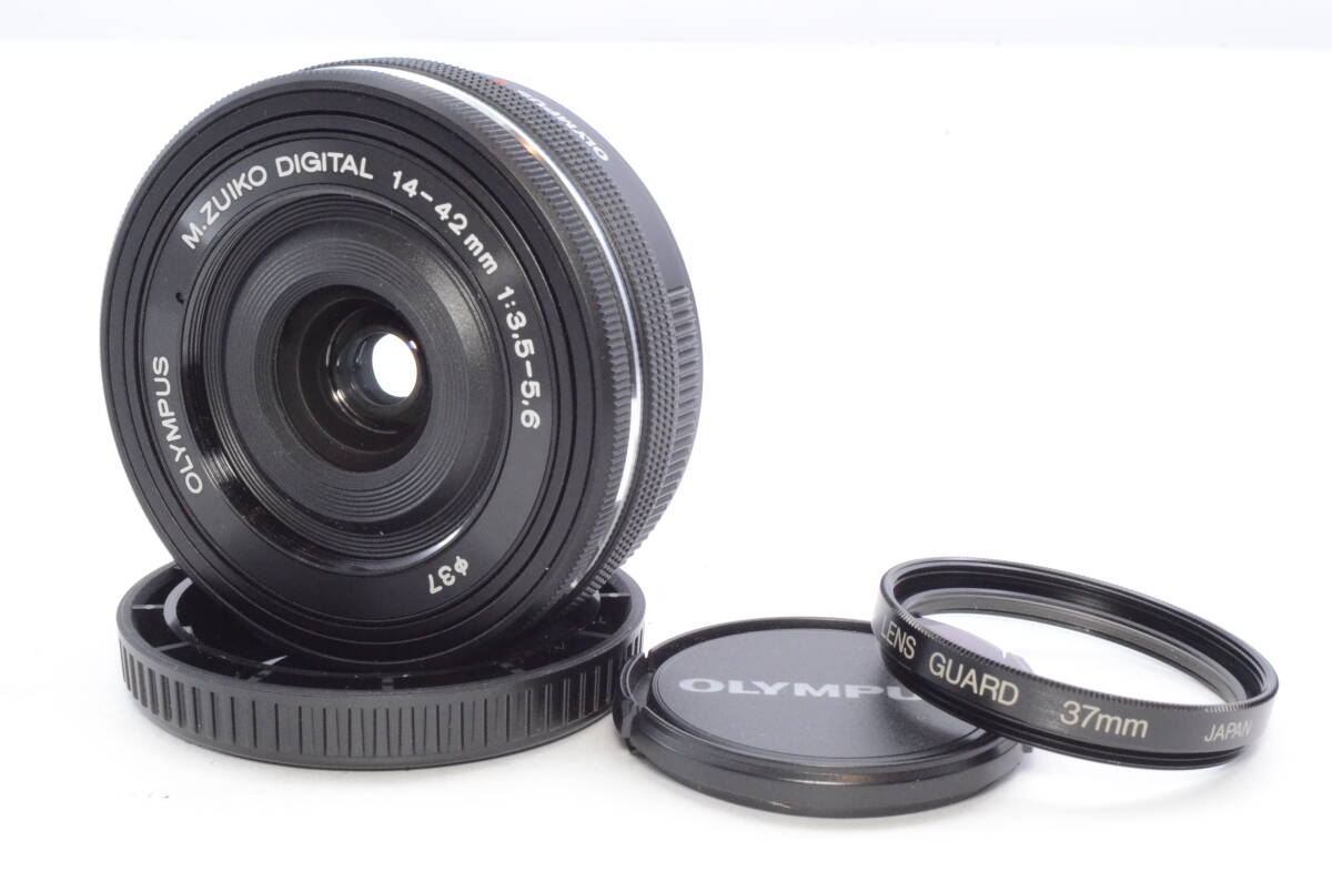 【極美品】オリンパス OLYMPUS M.ZUIKO DIGITAL ED 14-42mm F3.5-5.6 EZ パンケーキズームレンズ 標準 OMシステム＃P0612405035Y_画像1