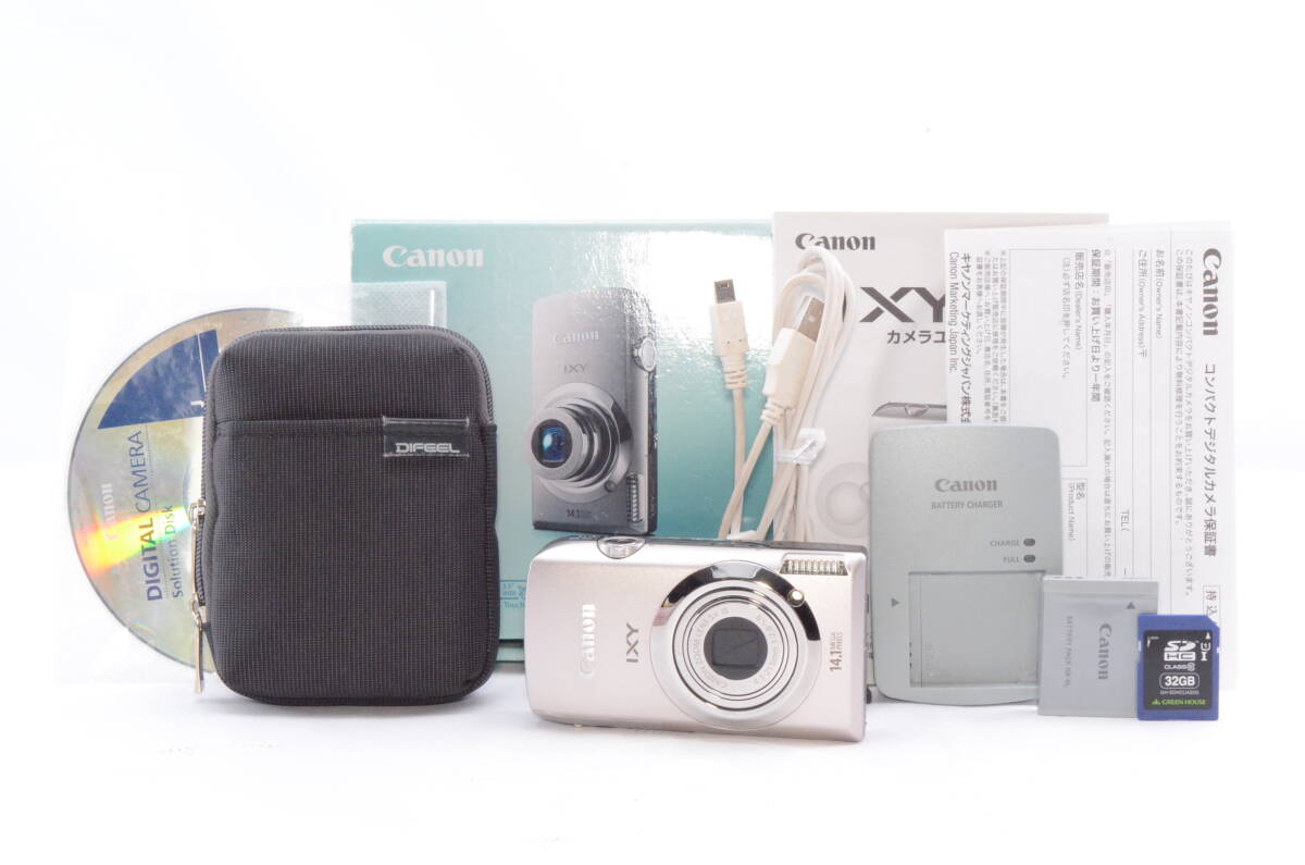 ★極上美品★ キヤノン CANON IXY 10S シルバー ★付属品 多数★ コンパクトデジタルカメラ◎元箱付き_画像1