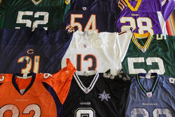 TS-UNI14 uniform jersey NFL Major sport Logo number ring Y1~US old clothes . large amount set trader set sale 