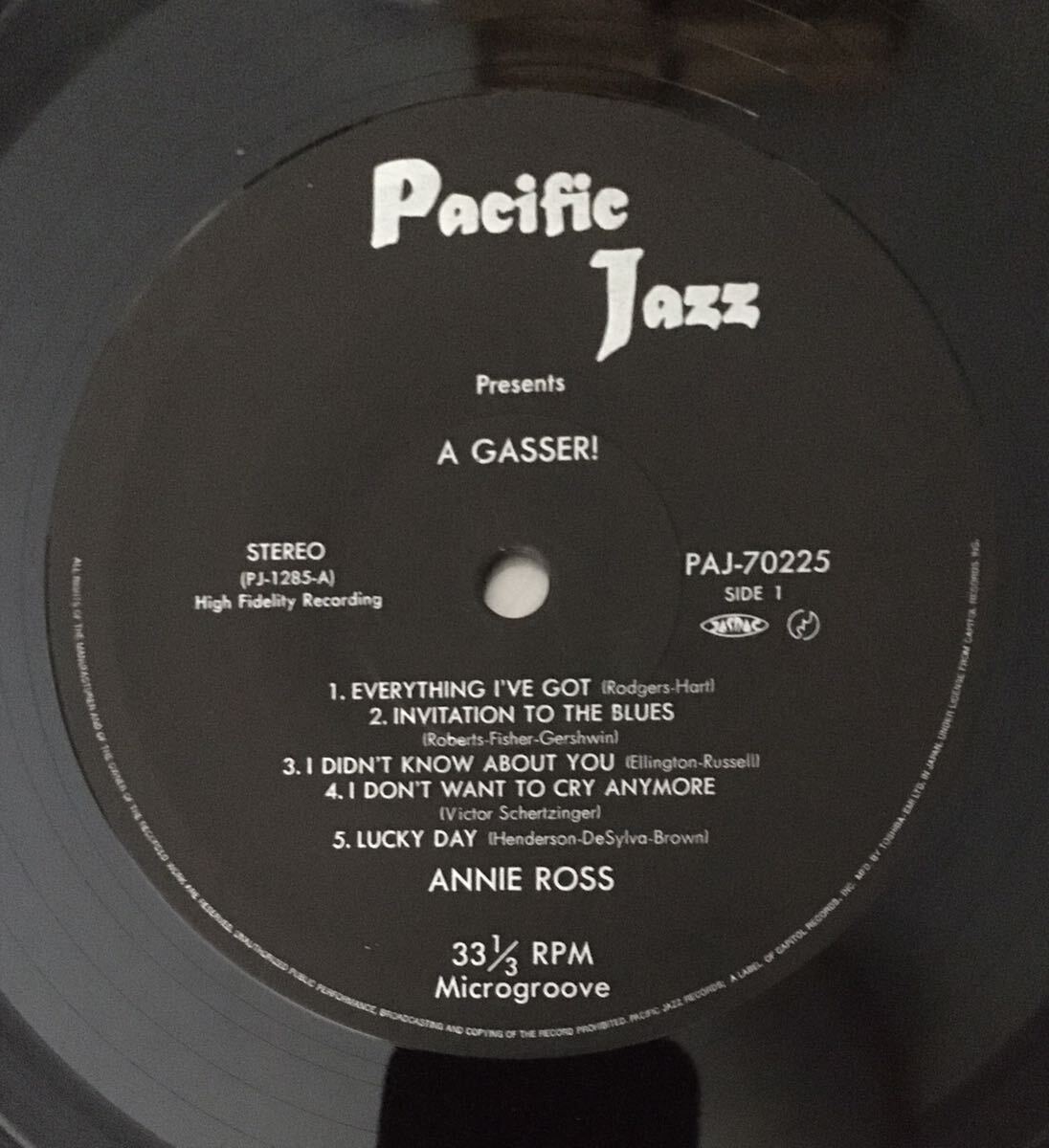 国内盤／ジャズレコード／Annie Ross & Zoot Sims-A Gasser!／アニー・ロス- ズート・シムス_画像3