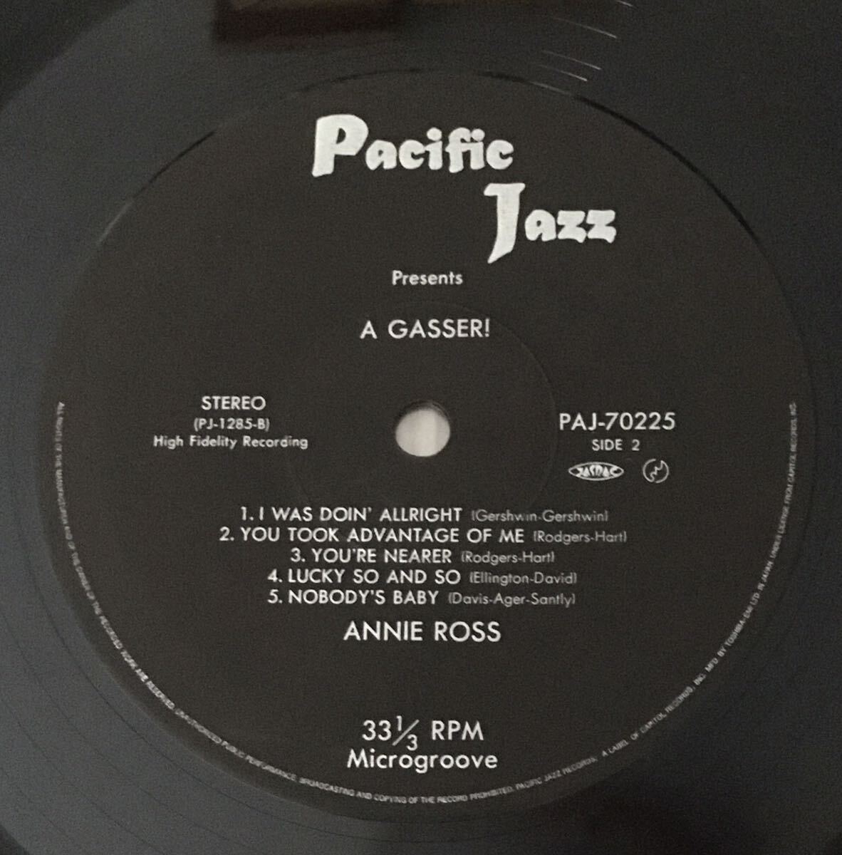 国内盤／ジャズレコード／Annie Ross & Zoot Sims-A Gasser!／アニー・ロス- ズート・シムス_画像4
