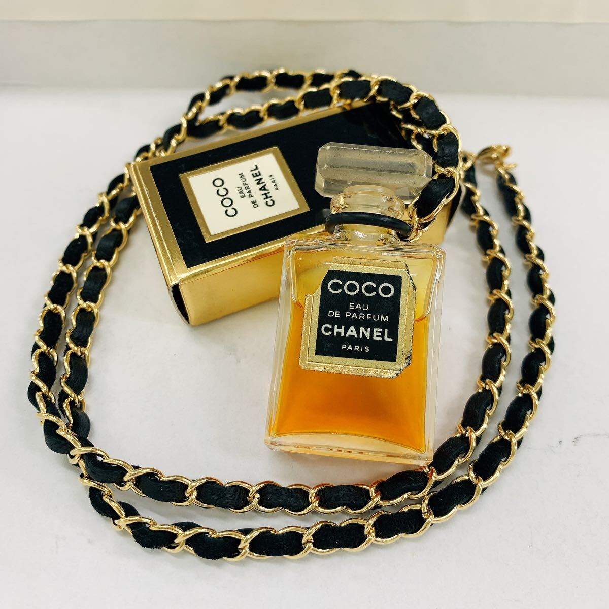 シャネル CHANEL 香水 ミニボトル COCO オードパルファム 香水ネックレス レア　正規品　即決_画像1