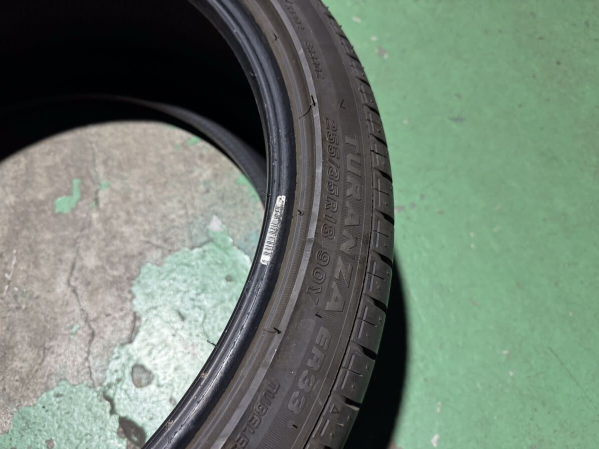 ブリヂストン TURANZA 255/35R18 2本 中古9部山 21年製_画像3