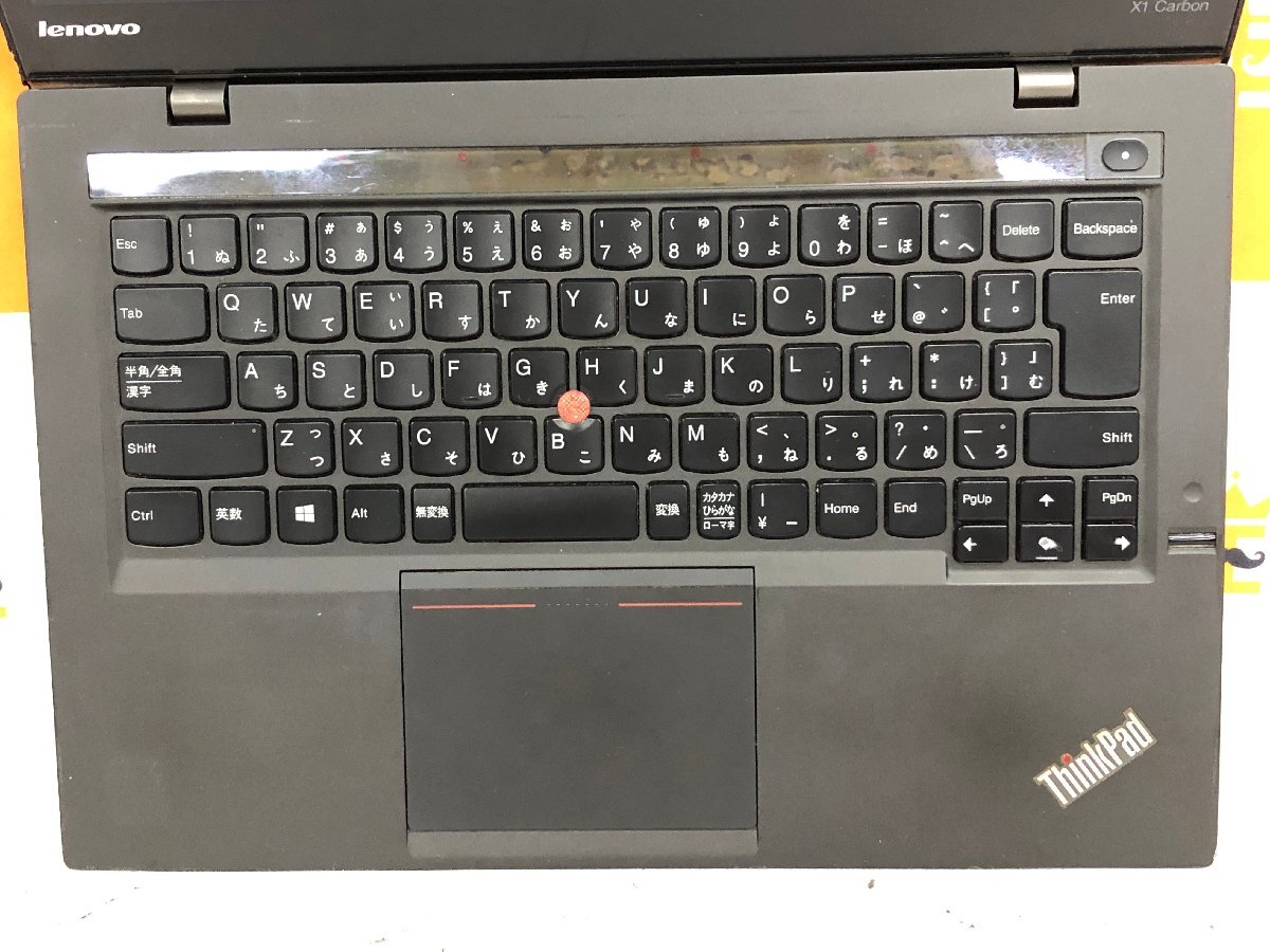【ハード王】1円～/ノート/Lenovo ThinkPad X1 Carbon 20A7CT01WW/Corei5-4200U/4GB/ストレージ無/11000-H11_画像5