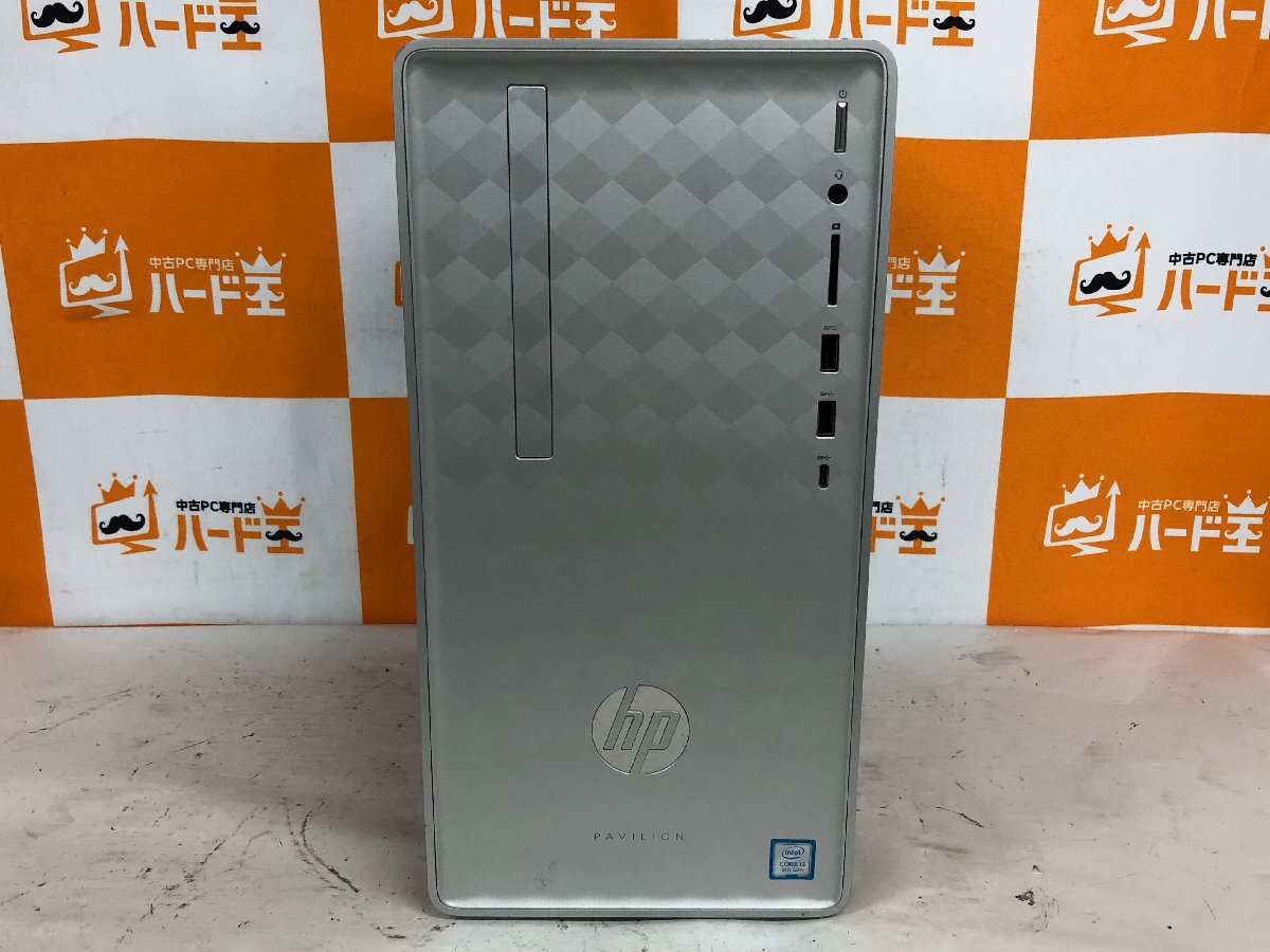 【ハード王】1円～/デスク/HP Pavilion Desktop 590-p0101jp/Corei3-9100/8GB/ストレージ無/11689-B4_画像3