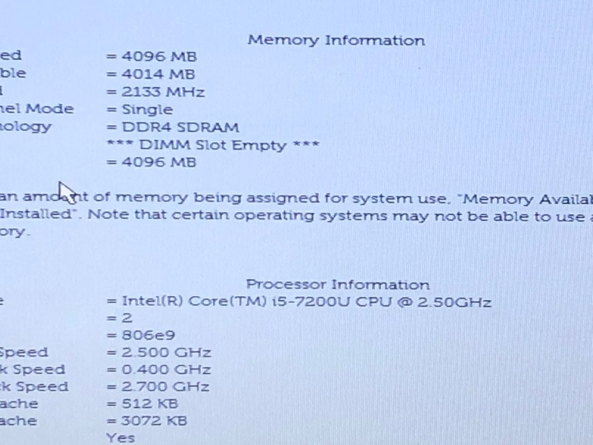 【ハード王】1円～/ノート/DELL Vostro5468/Corei5-7200U/4GB/ストレージ無/11646-D11_画像2