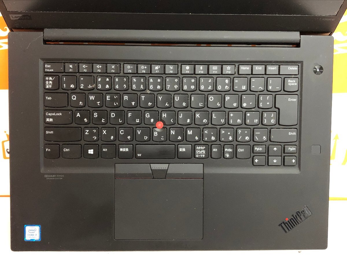 【ハード王】1円～/ノート/Lenovo ThinkPad X1 Extreme 20QVCTO1WW/Corei7-9750H/4GB/ストレージ無/11400-J21_画像4