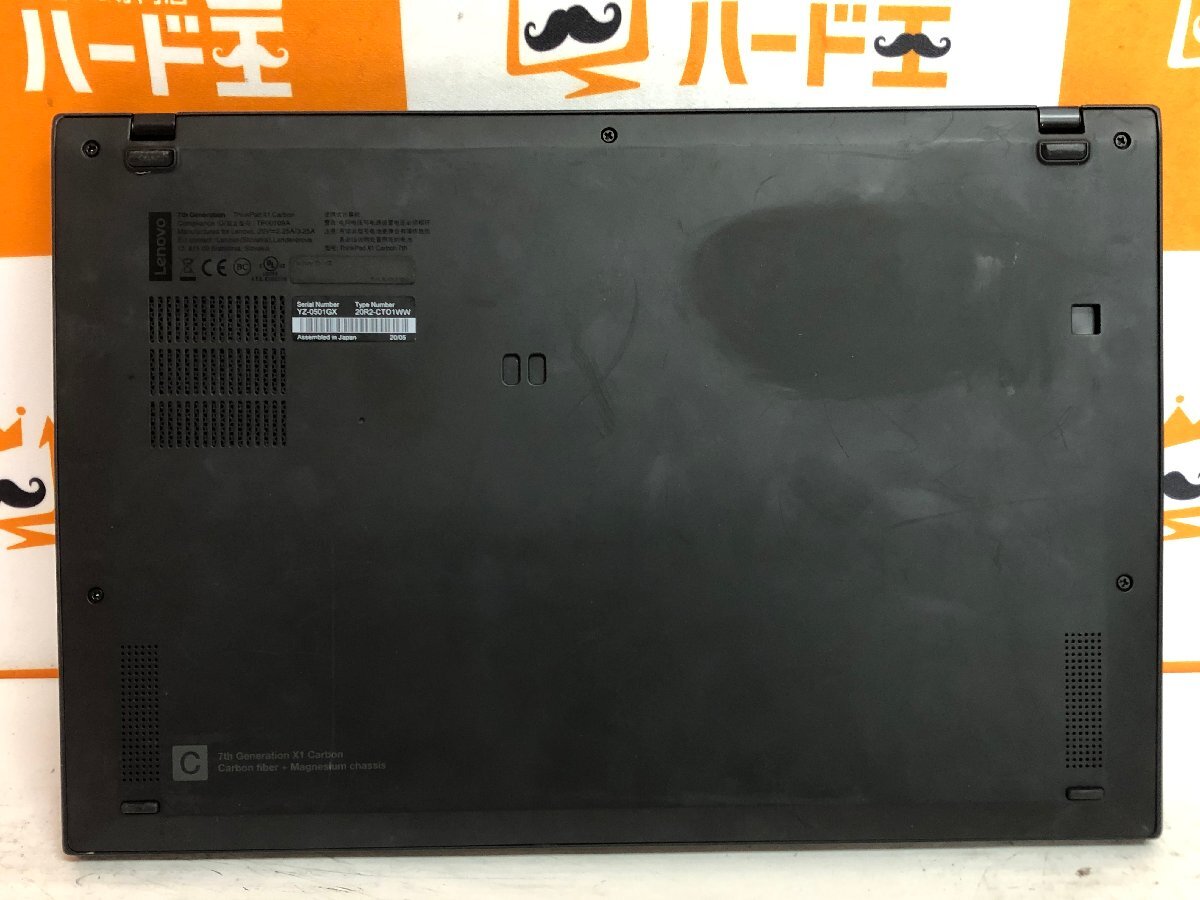 【ハード王】1円～/ノート/Lenovo ThinkPad X1 Carbon 20R2CTO1WW/Corei7-10510U/16GB/ストレージ無/11402-J21_画像6