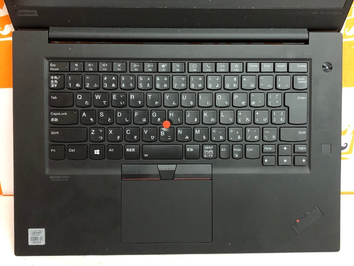 【ハード王】1円～/ノート/Lenovo ThinkPad X1 Extreme 20TKCTO1WW/Corei7-第10世代(不明)/4GB/ストレージ無/LCDワレ/11396-J21_画像3