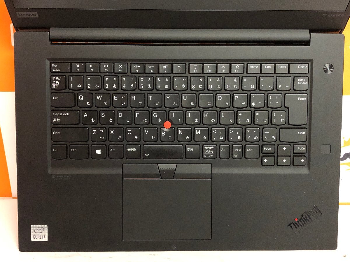 【ハード王】1円～/ノート/Lenovo ThinkPad X1 Extreme 20TKCTO1WW/Corei7-10750H/16GB/ストレージ無/11395-J21_画像4