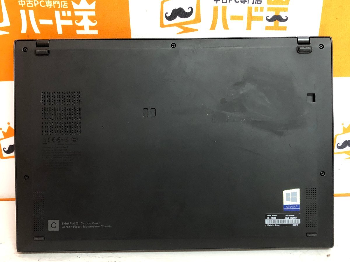 【ハード王】1円～/ノート/Lenovo ThinkPad X1 Carbon 20V9CTO1WW/Corei7-10510U/16GB/ストレージ無/11404-J21_画像6