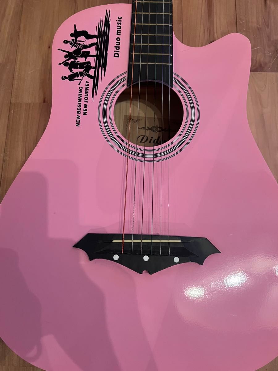 Diduo music アコースティックギター ピンク