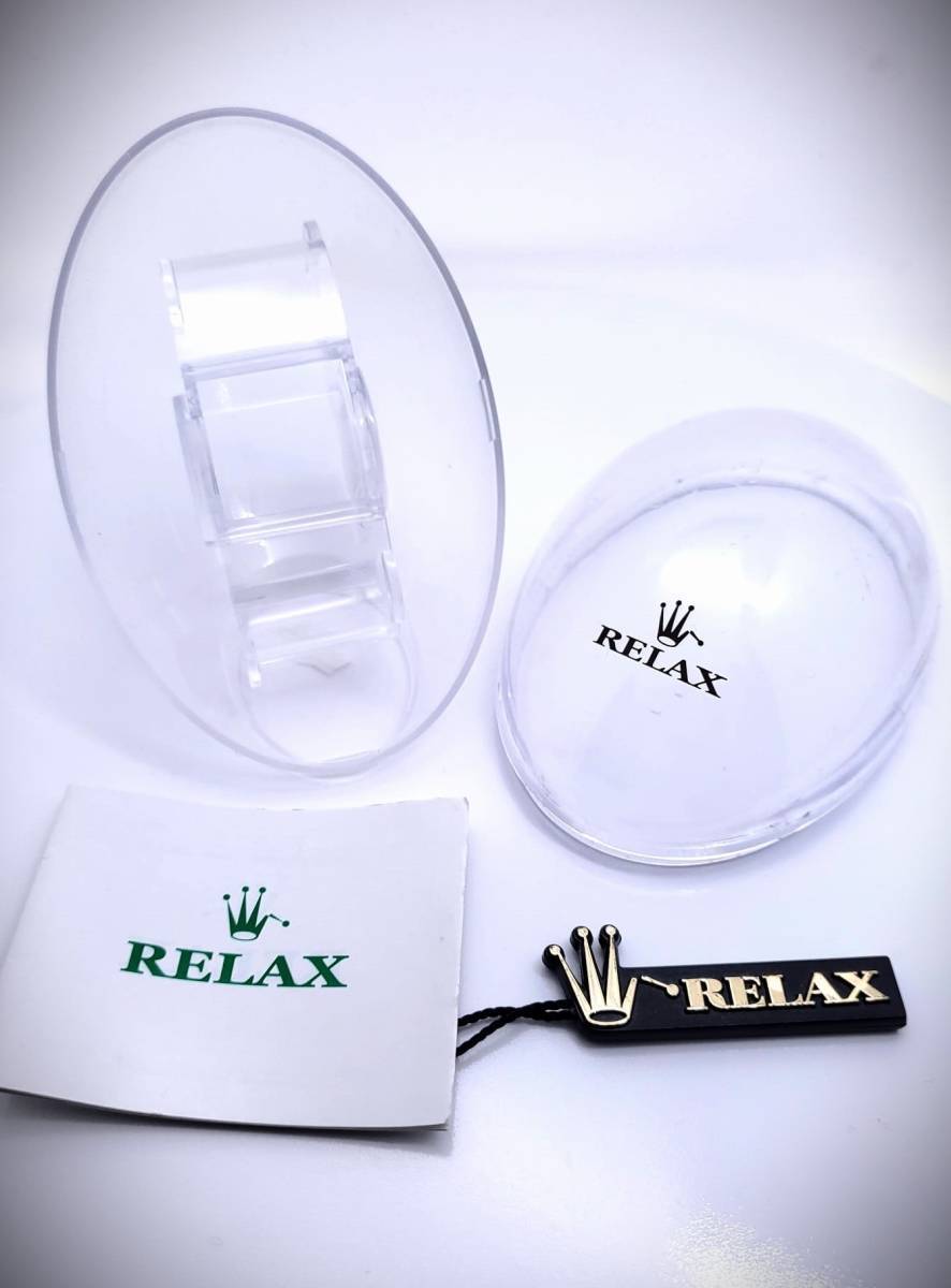 【即決特価】RELAX リラックス 王冠ロゴ OP30-S カスタム腕時計オールスターパーペチュアル 遊び心があり魅力的モデルブライトブルー文字盤_画像7