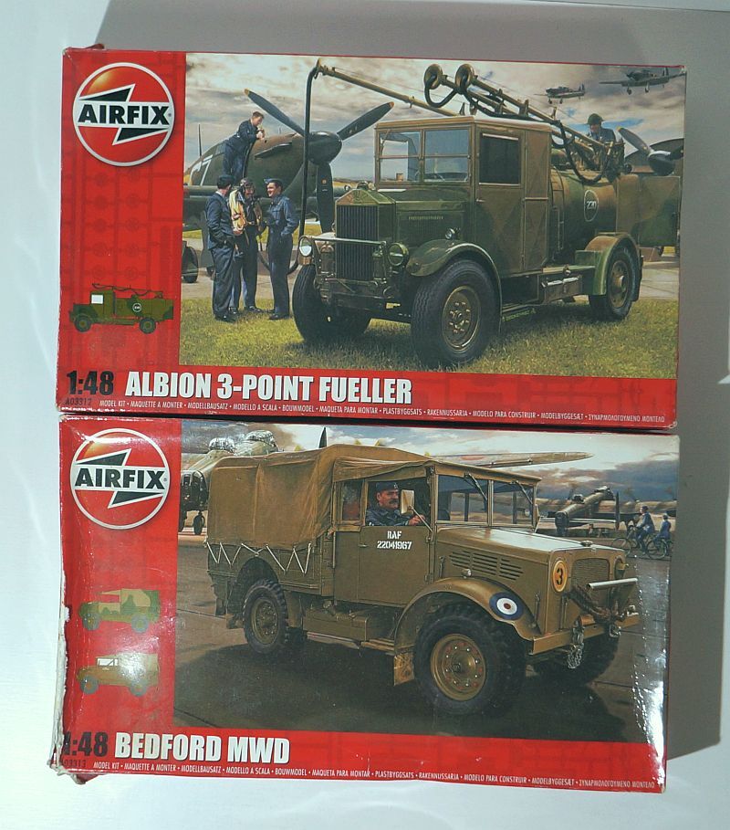 エアフィックス 1/48 アルビオン 3ポイント 給油車 ベッドフォード MWD 軽トラック WWⅡ イギリス 燃料補給車 軍用トラック プラモデル