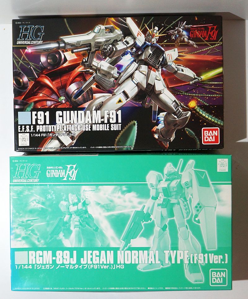 機動戦士ガンダム F91 HG 1/144 バンダイ ガンダムF91 プレバン ジェガン ノーマルタイプ F91 Ver. ガンプラ プラモデル_画像1